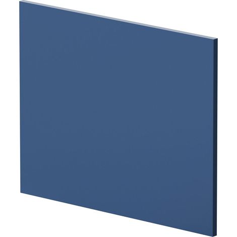 700mm L Shape Square Reversible Bath End Panel - Satin Blue