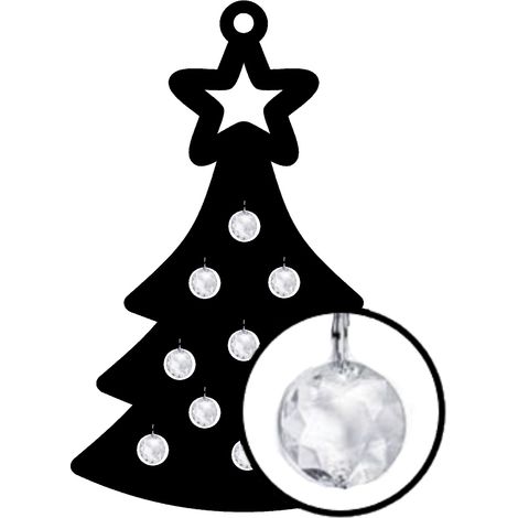 Weihnachtsbaumschmuck mit GLAMU-Kristallen