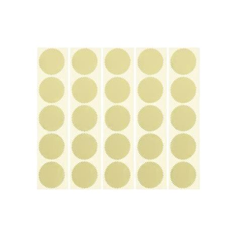 100 autocollants de scellage en forme d'engrenage pour enveloppes, certificats et dossiers (1/3)