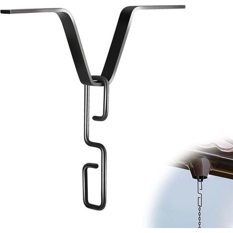 Un set di accessori: clip per catene di raccolta dell'acqua piovana (per adattatori per grondaie), ganci a V, ancoraggi per clip di grondaie per catene di raccolta dell'acqua piovana, accessori per la (1/5)