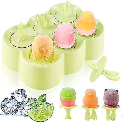 (vert) Moules Crme Glace, Moules Popsicle En Silicone, Mini Moules Crme Glace, Moules Popsicle, Moules Popsicle Popsicle Sorbet Diy Rutilisab (1/5)