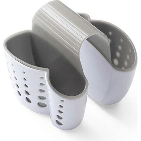 Égouttoir de cuisine suspendu, gain de place, installation facile, porte-éponge double support (1/5)