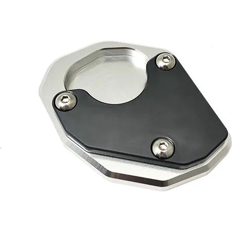 (Gris) Compatible avec la béquille latérale en aluminium Trident 660 (noir et rouge) - Extension de béquille latérale - Compatible avec les motos TRIDENT660 2021 et 2022 (maxpower) (1/4)