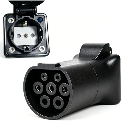 Type 2 to Schuko Electric Car Adapter 16A 220V Type 2 V2L Adapter (1/5)