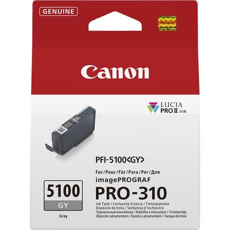 Canon PFI-5100 GY cartucho de tinta 1 pieza(s) Original Gris