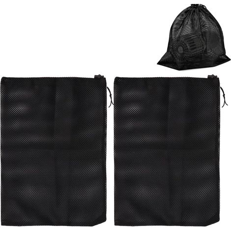 2pièces Sac de Pompe,Sac de Barrière de Pompe,Sa-c en Filet de Filtre de Pomp,Sacs pour Crépines de Pompes Ménagères,Sacs Filtrant à Cordon Noir,pour étang,Jardin (1/5)