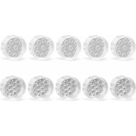 Support à fleurs en plastique transparent, lot de 10, porte‑tiges pour vase, arrangement floral DIY, affichage de bouquets, tailles L + S (1/5)