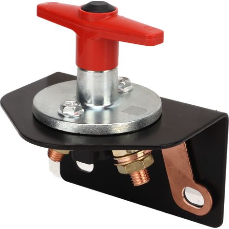 Disjoncteur de batterie 12V-60V avec plaque de verrouillage, goujon de 10 mm, 300 A, type universel, convient aux camping-cars et aux yachts. (1/5)