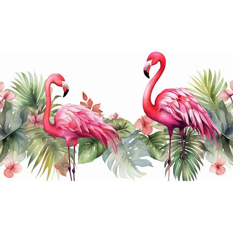 Papier peint panoramique - Flamants Roses - 457 cm x 255 cm (1/2)