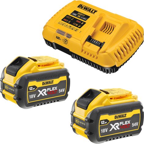 DeWalt DCB 117 Y2 Akku Starter Set 18 V Ladegerät 12 A + 2x DCB 548 Akku 12,0 Ah (1/4)