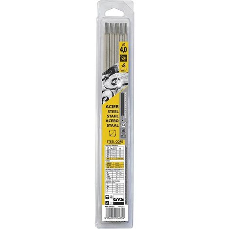 Blister de 8 electrodos de rutilo GYS Ø 4 mm - 084353