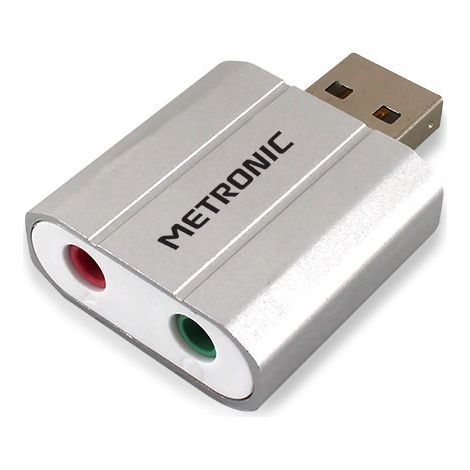 Adattatore audio stereo USB - grigio (1/2)