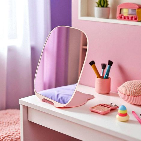 Miroir à Poser - THE CONCEPT FACTORY - Chat Kawaii - Rose (1/5)