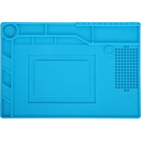 Tapis d'adsorption magnétique rainuré S-150 pour établi, résistant aux hautes températures, anticorrosion, antistatique, pour réparation et isolation thermique (1/5)