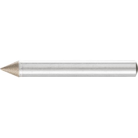 PFERD TOOLS CBN-Schleifstift Spitzkegel Ø 6x45° Schaft-Ø 6 mm B64 (fein) zum Anfasen/Entgraten/Senken