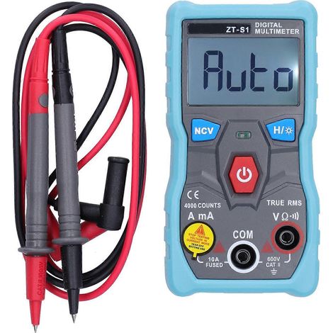 ZT-S1 Hand-Digitalmultimeter – Messgerät für Wechsel- und Gleichstrom, Spannung und Widerstand