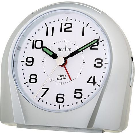 Acctim Europa Alarm Clock Silver