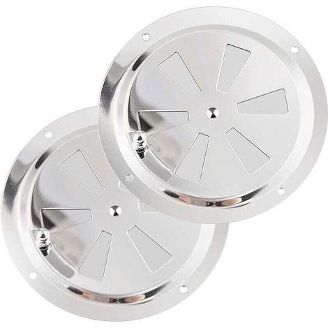 Heizung und Klimaanlage Rundes Lüftungsgitter, 125 mm Edelstahl-Entlüftungskanal Moskitonetz Abluftgitter Zuluft Abluftbelüftung Verstellbare und weiche Rollläden (1/4)