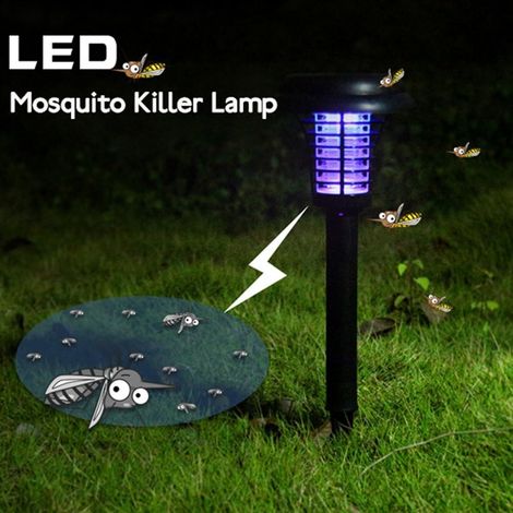 Lampe solaire d'extérieur anti-insectes/moustiques - À suspendre ou à fixer au sol - Éclairage de jardin (1/3)