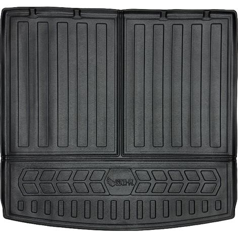 Tapis de coffre pour Volkswagen Tiguan II Allspace à partir de 2017, version 7 places (3e rangée de sièges rabattue), Allspace
