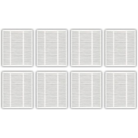 8 Pièces - Filtre HEPA - Pièce De Rechange - Compatible Robot Aspirateur Et Vadrouille - Filtration Poussière Et Pollen - Pour iRobot Roomba 104 Y0140 - Blanc (1/5)