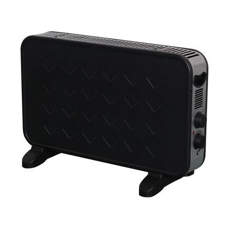 Convector turbo c/termostato Tryum negro 2000W TY8007