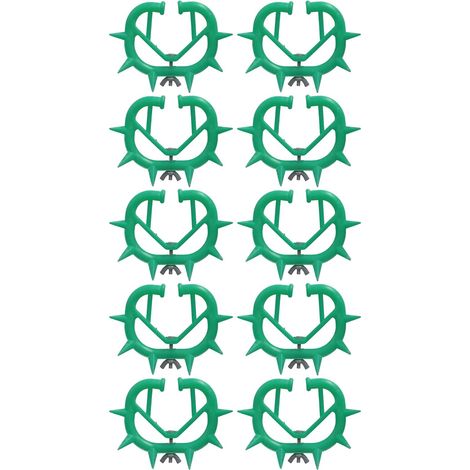 Épine de nez de vache en plastique épais, 10 pièces, empêche la succion du lait, sevrage des veaux pour le bétail de la ferme (vert) (1/5)