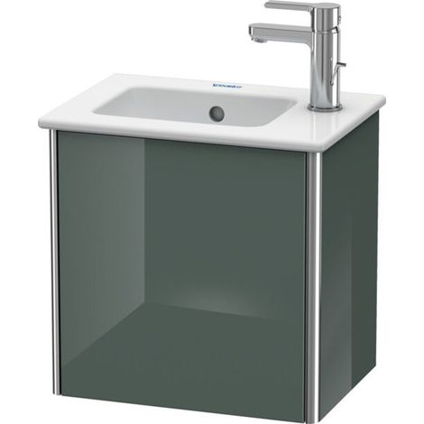 Meuble sous-vasque XSQUARE 400x410x289mm ouverture droite Gris Doloaveci brillant (1/3)