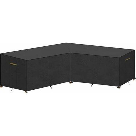 Housse imperméable pour canapé d'angle 215x215x87/80cm – Polyester oxford avec revêtement PU – Anti-moisissure et coutures renforcées (1/5)