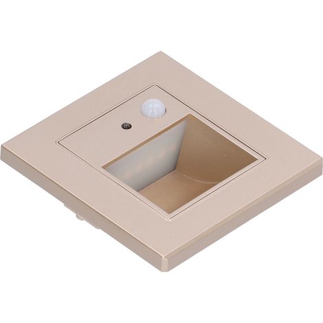 Lampe escalier LED encastrable, détecteur de mouvement, éclairage de chemin extérieur, 85-240V, marche intégrée (1/5)