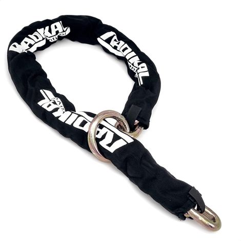 1 Chaîne Antivol, Maillons Acier 14mm, Longueur 120cm, Housse Textile, Pour Moto Scooter Vélo (1/5)
