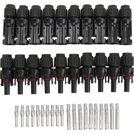 10 Paar Stecker/Buchsen für Solaranlagen, 1000 V, 30 A, IP67 wasserdicht, für Solarenergieprojekte (1/5)