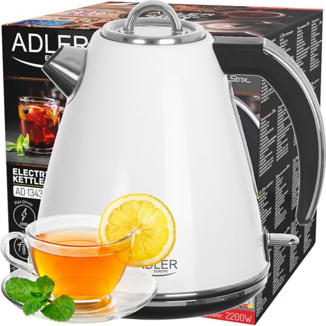 AD 1343 Bollitore in metallo bianco 1,5 L STRIX (1/5)