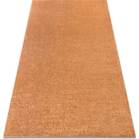 Teppich Teppichboden SANTA FE gold 80 eben, glatt, einfarbig yellow 100x250 cm