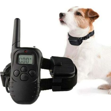 Hundetrainingshalsband - Elektrisches Hundehalsband, mit Piepton, Vibra Shock Hundetrainingshalsband, wasserdicht und wiederaufladbar, 300 Meter elektrisches Hundehalsband für Hundetraining,M