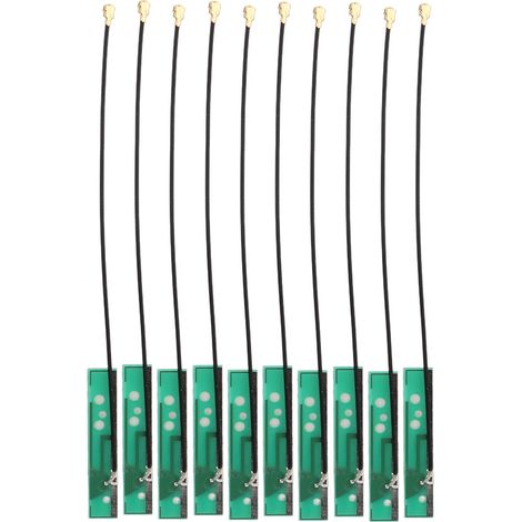 Antenne interne WiFi 2.4G 5.8G double bande 3dBi, 10 pièces, connecteur IPEX, pour surveillance sans fil et moniteur vidéo. (1/5)