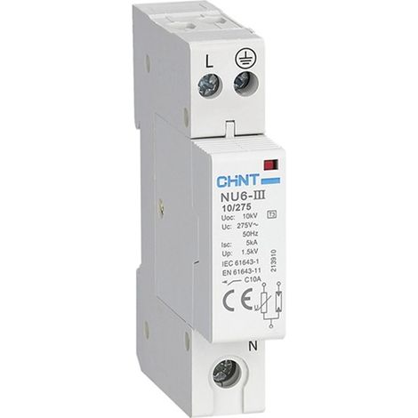 Protector sobretensiones transitorias 2P NU6-III-2-10-385 de Chint Electric