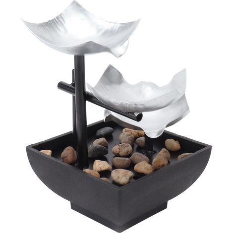 Fontaine d'ornement 5V pour jardin de rocaille, fontaine de bureau avec port USB (1/5)