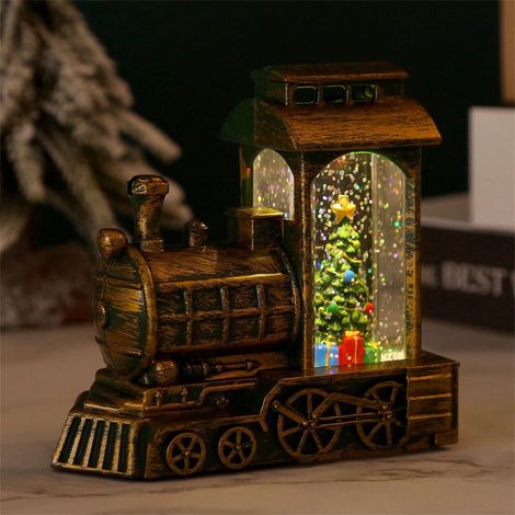 Lampe Noël - Lanterne Lumineuse À Eau - Décoration Intérieure Pour Chambre Salon Fête De Fin D'Année - 1 Pièce (1/3)