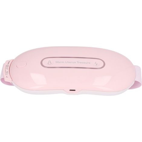 Ceinture chauffante menstruelle électrique à 3 vitesses, chauffage rapide, massage intelligent, ceinture ventrale électrique pour femmes, rose (1/5)