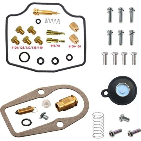 Kit de réparation de carburateur pour XT600 1987 600cc double usage à flotteur pour XTZ600 XT600Z 600Z 3AJ 3DS XT 1988 1989 : pièces de rechange pour la révision du carburateur de moto, membrane de r (1/5)