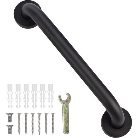 30 cm langer, rutschfester Haltegriff aus Edelstahl, sicherer Badezimmergriff, ideal für Badewannen für Senioren und Kinder (1/5)