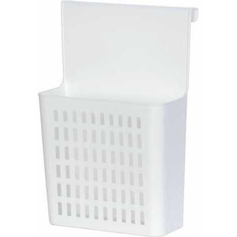 Wenko Cesto sopra anta - Scaffale da cucina da appendere, Polipropilene, 24 x 35.5 x 12 cm, Bianco (1/5)