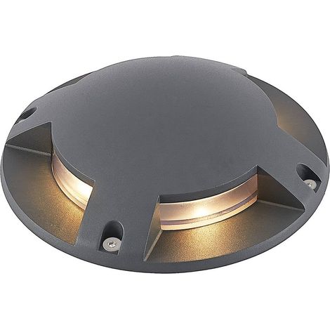 LED-utomhuslampa "Cormac" aus aluminium / grå / zink von Lindby