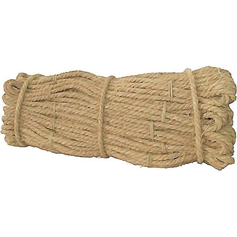 WURKO yute 4 cabos fardos cuerda yu107 6 kg paquete , Cuerda de yute natural 4 cabosFardo de 6 kg.