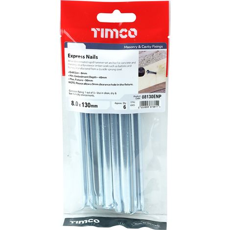 TIMCO Express Nails Silver - 8.0 x 130