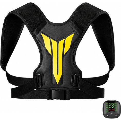 Stimulateur Musculaire pour Cou et Dos, Électrostimulateur Musculaire EMS Masseur Dos et Cervicales avec Télécommande30 Niveaux