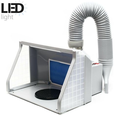 Cabina di aspirazione a doppia ventilazione a LED da 9 m³/min con interruttore regolabile a 2 livelli 160002402