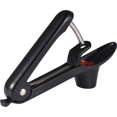 Cherry Pitter, Cherry Pitters with Cup, Soft Silicone Support and Stainless Steel Rod, Fruit Pitter for Making Cherry Jam, Jelly, Cooking (Black) (1/5)