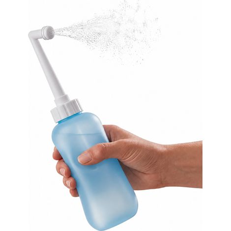 Bidet Portatile Post Partum In Eva, 450ml Con Ugello Angolato A 60° E Retrattile